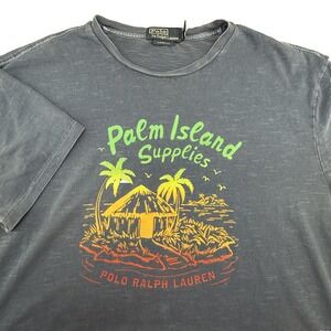 Polo Ralph Lauren T-Shirt Palm Island Supplies Graphic Tiki Tee Large L Classic